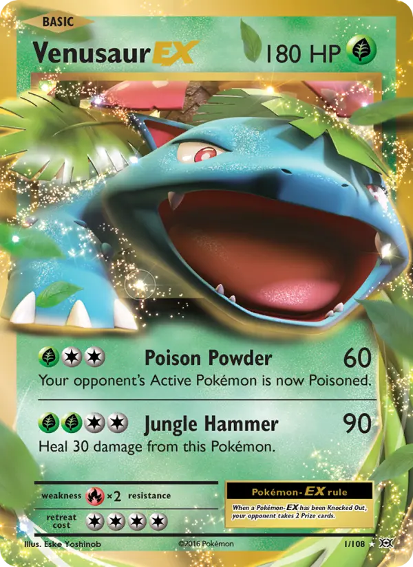 Venusaur EX Pokémon card
