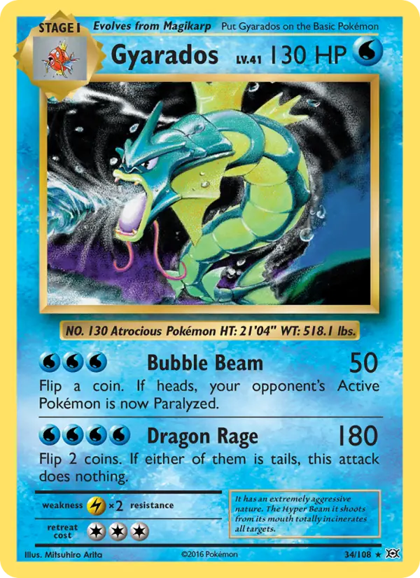 Gyarados Pokémon card