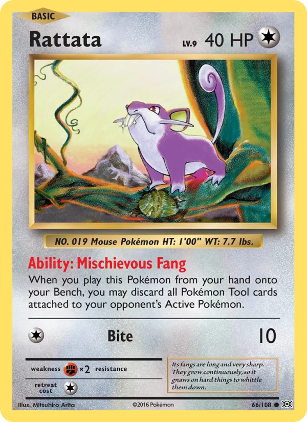 Rattata Pokémon card