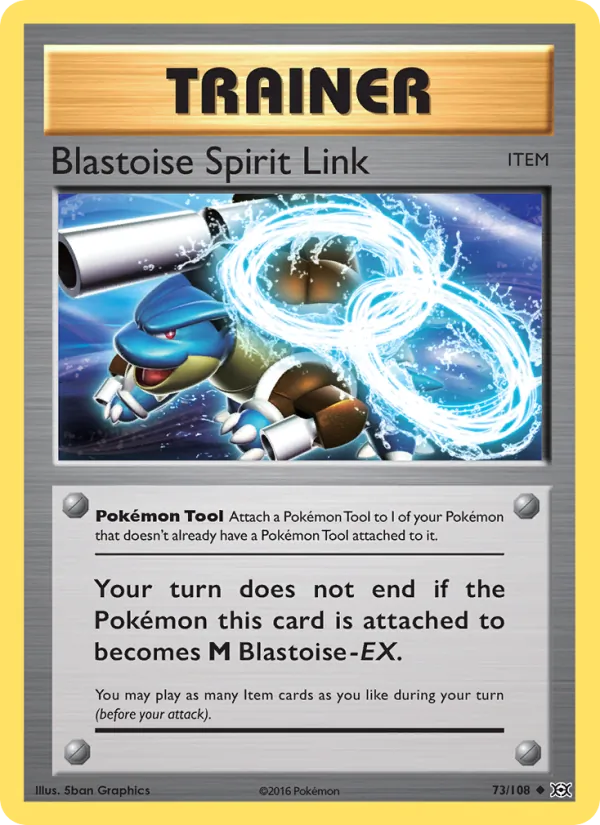 Blastoise Spirit Link card