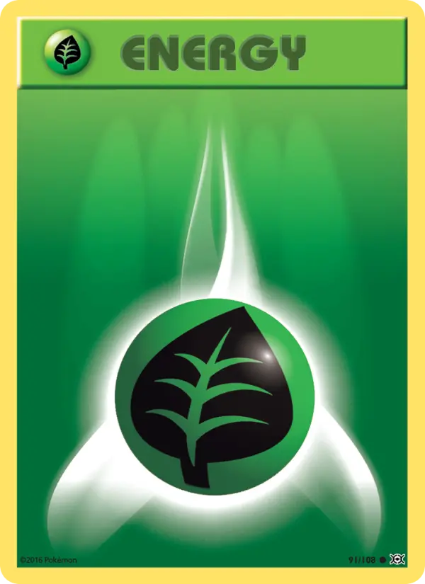 Grass Energy Pokémon card