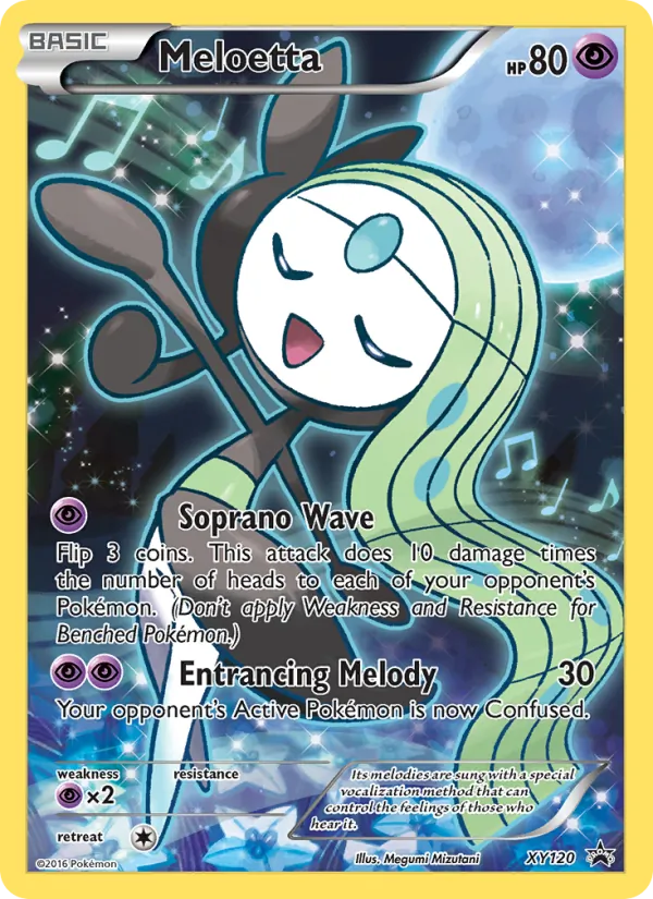 Meloetta Pokémon card