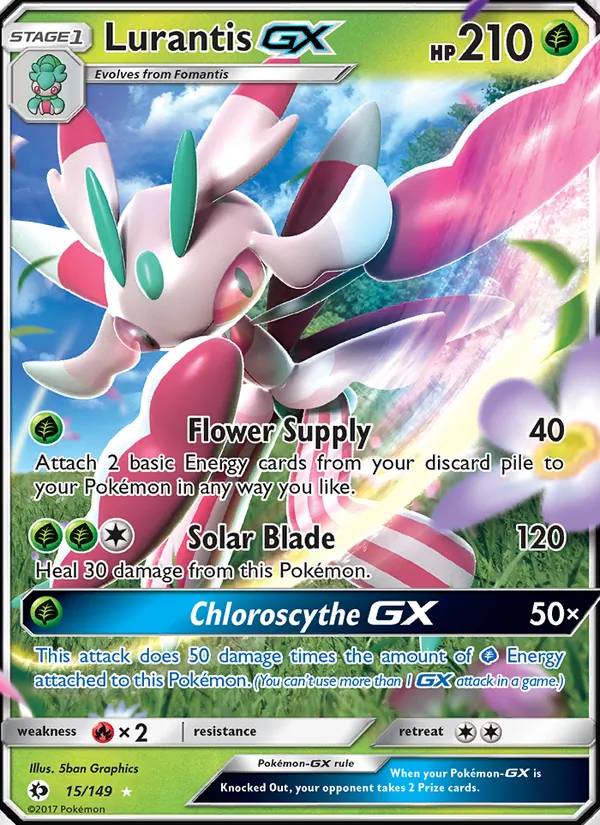 Lurantis GX Pokémon card
