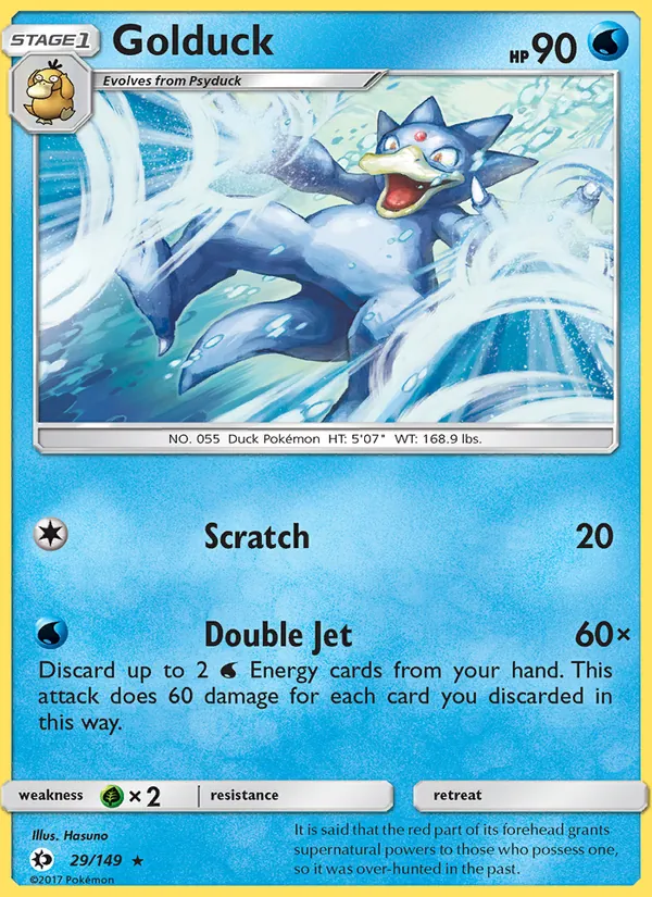 Golduck Pokémon card