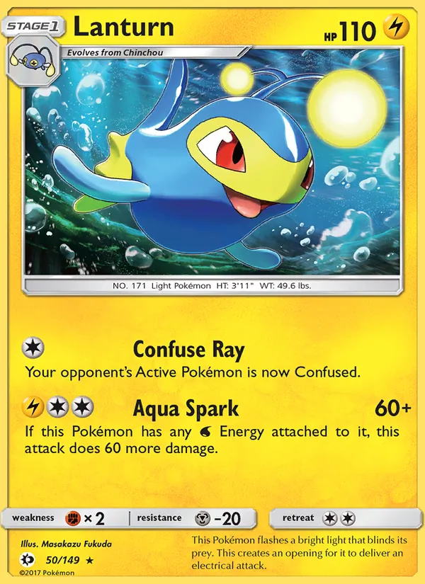 Lanturn Pokémon card