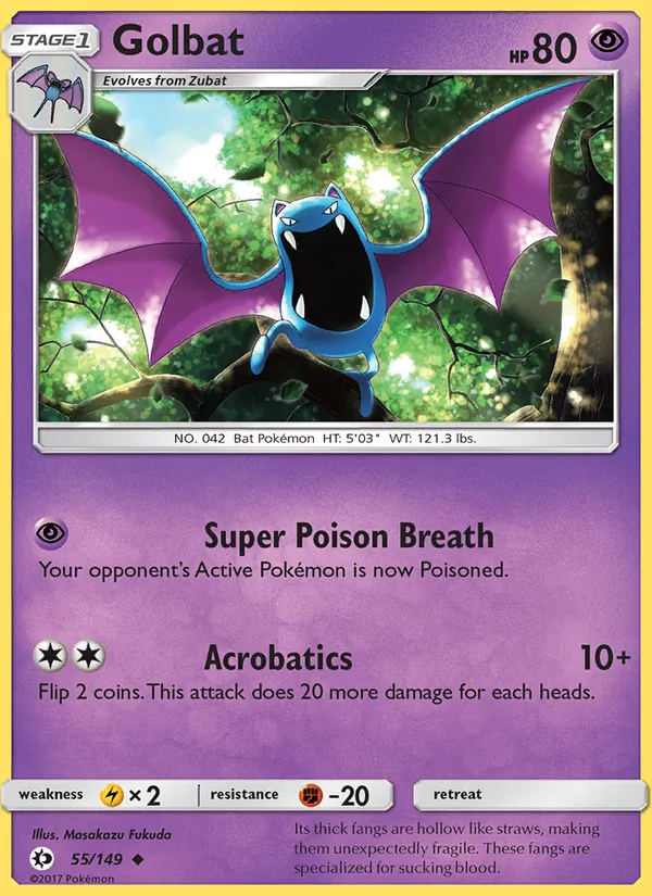 Golbat Pokémon card