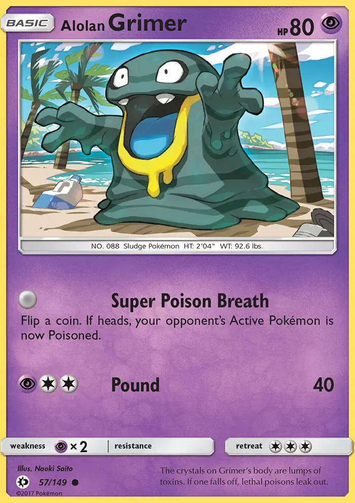Alolan Grimer Pokémon card