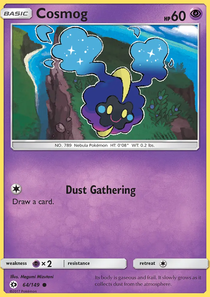 Cosmog Pokémon card