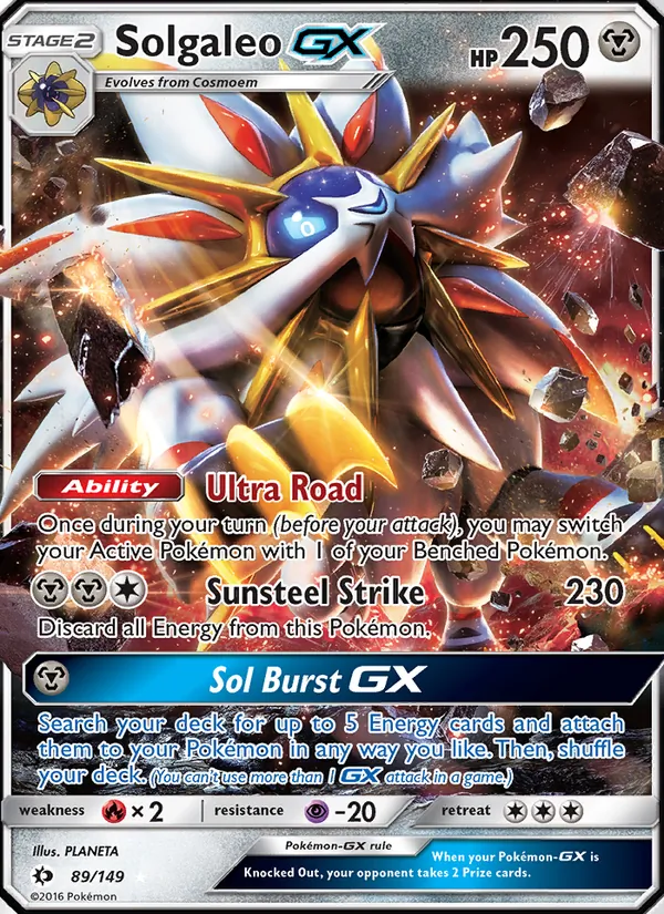 Solgaleo GX card