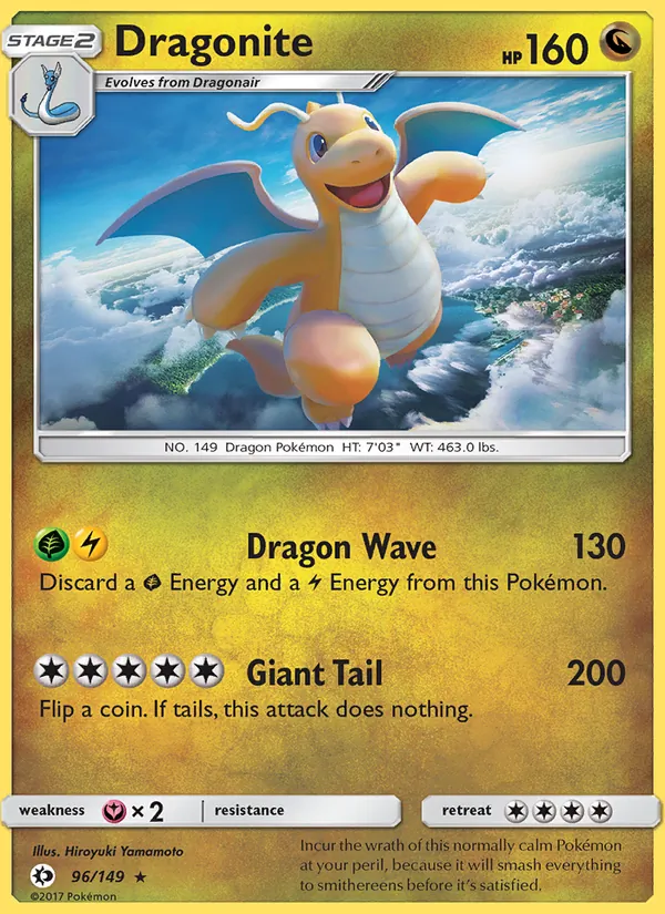 Dragonite Pokémon card