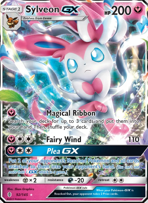 Sylveon GX Pokémon card