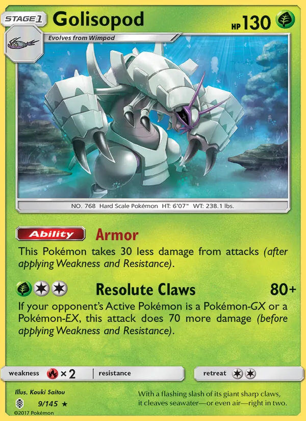 Golisopod Pokémon card