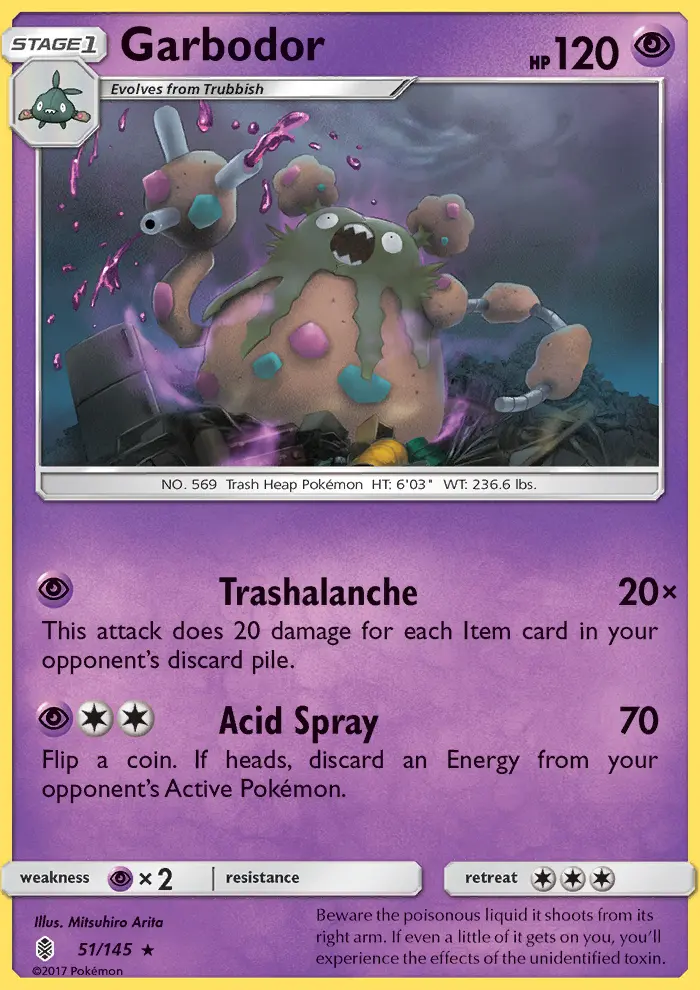 Garbodor Pokémon card