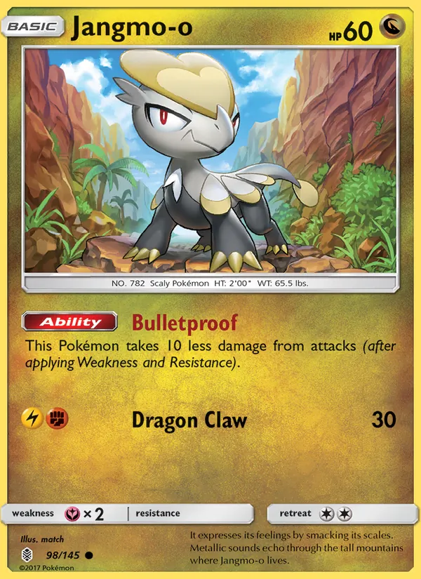Jangmo-o Pokémon card