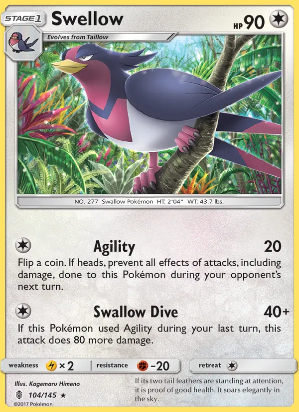 Swellow card