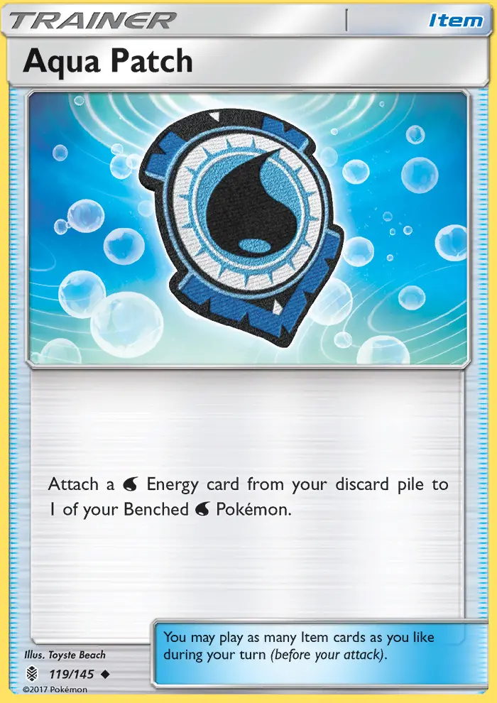 Aqua Patch Pokémon card