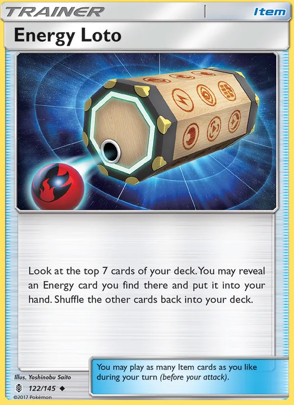 Energy Loto card