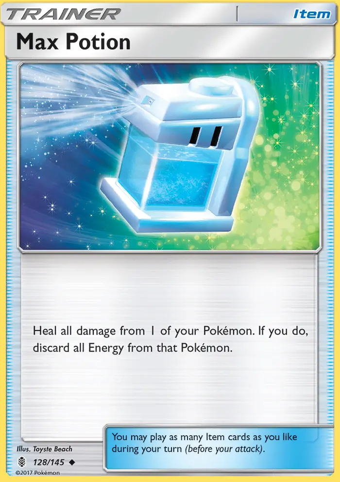 Max Potion Pokémon card