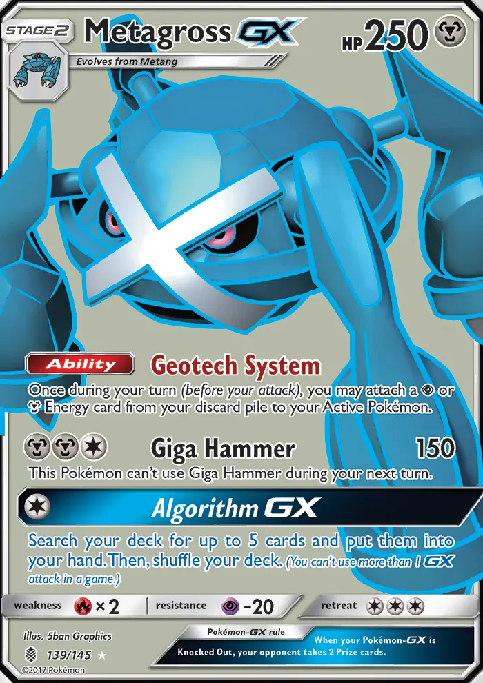 Metagross GX Pokémon card