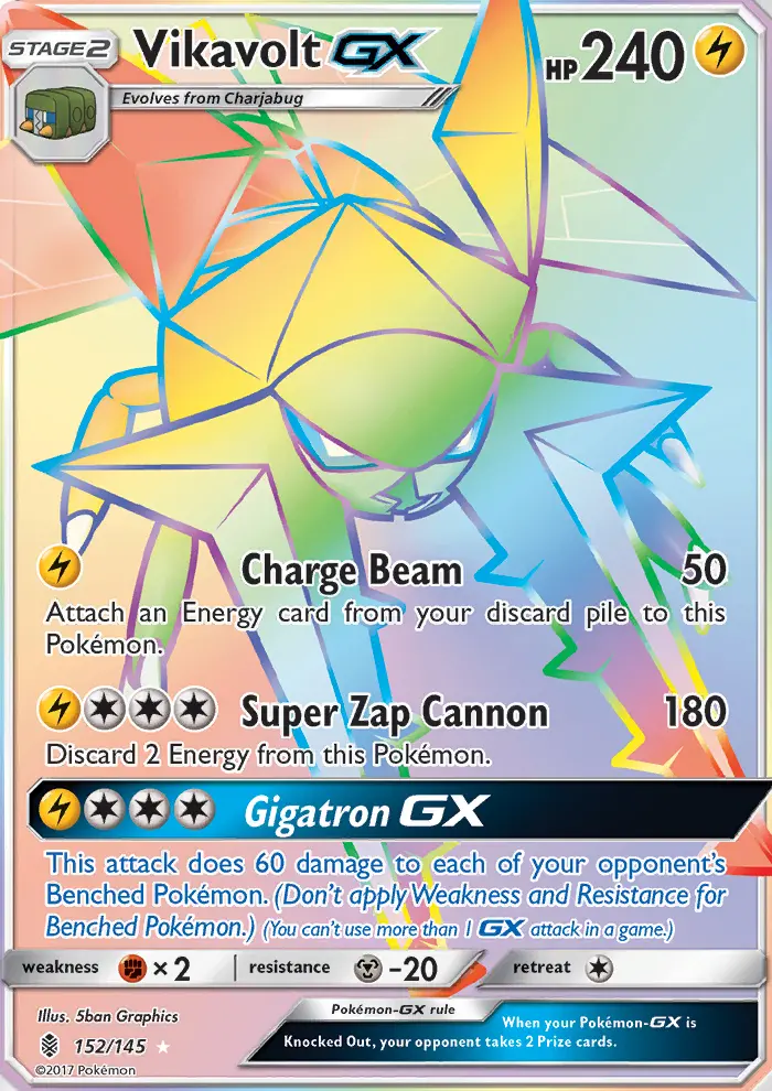 Vikavolt GX Pokémon card