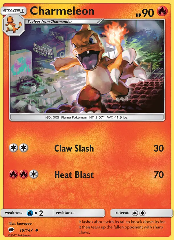 Charmeleon Pokémon card