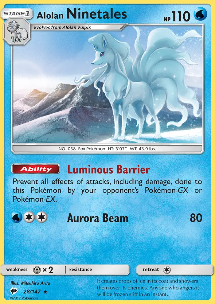 Alolan Ninetales Pokémon card