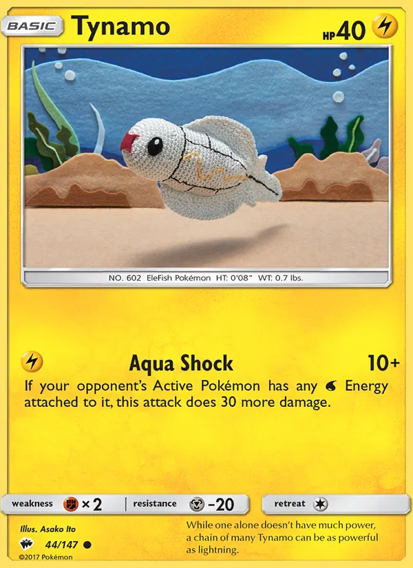 Tynamo Pokémon card