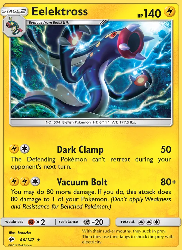 Eelektross Pokémon card