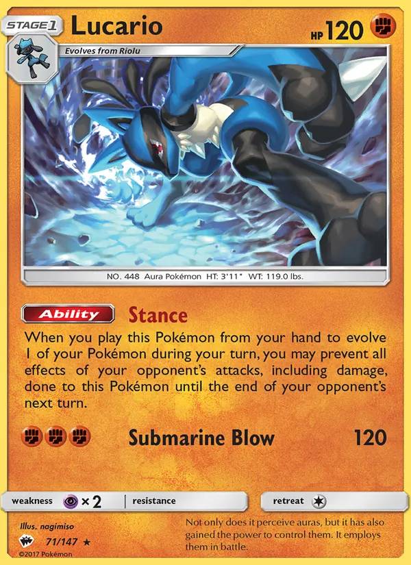 Lucario Pokémon card