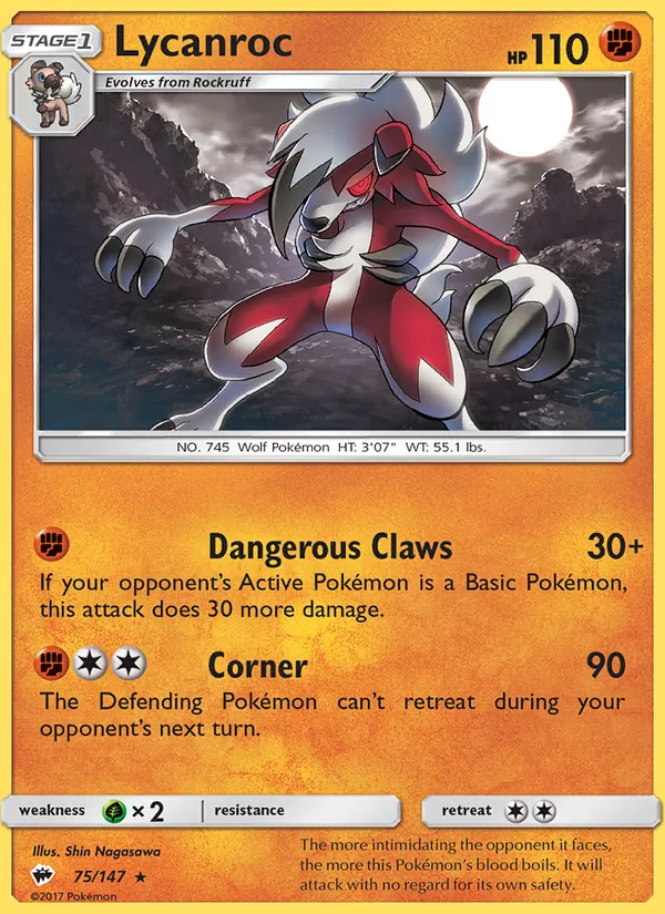 Lycanroc card