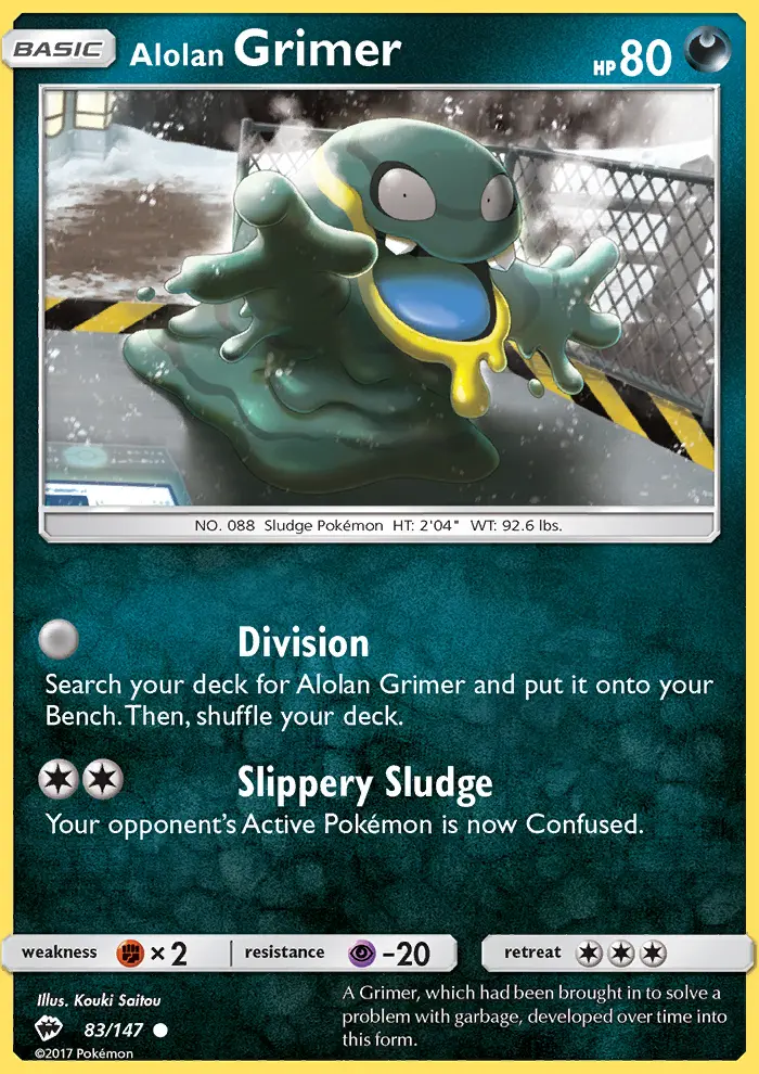 Alolan Grimer Pokémon card