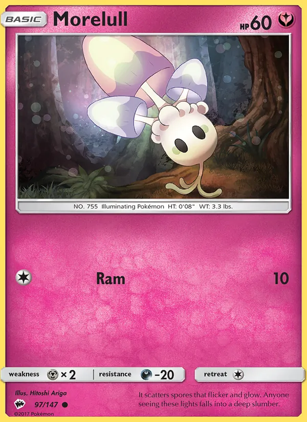 Morelull Pokémon card