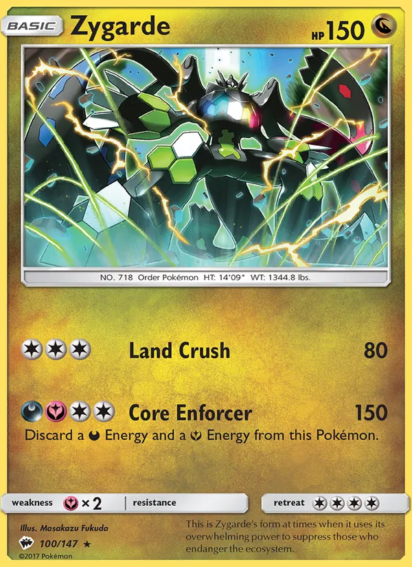 Zygarde Pokémon card