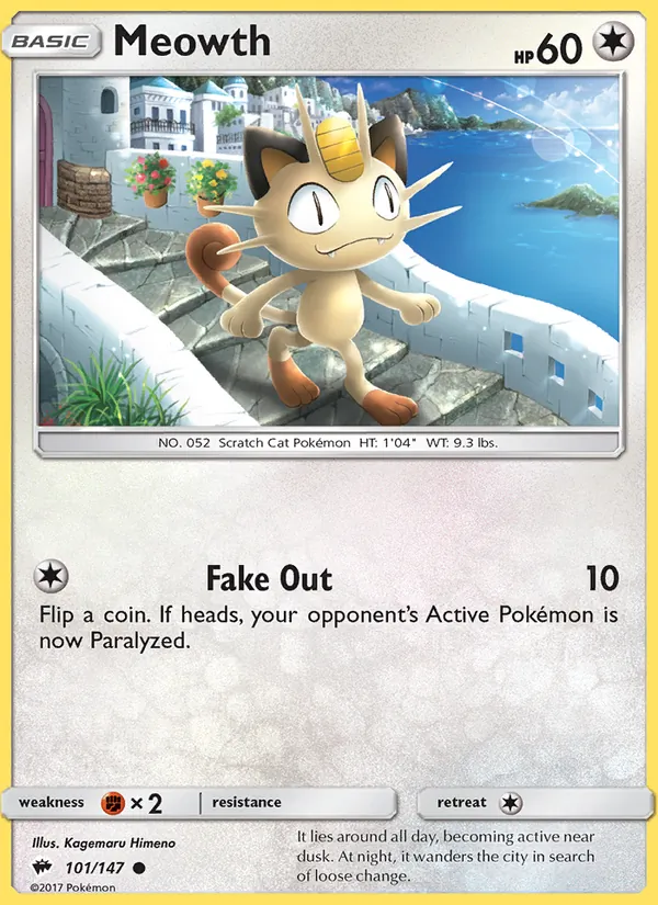 Meowth Pokémon card
