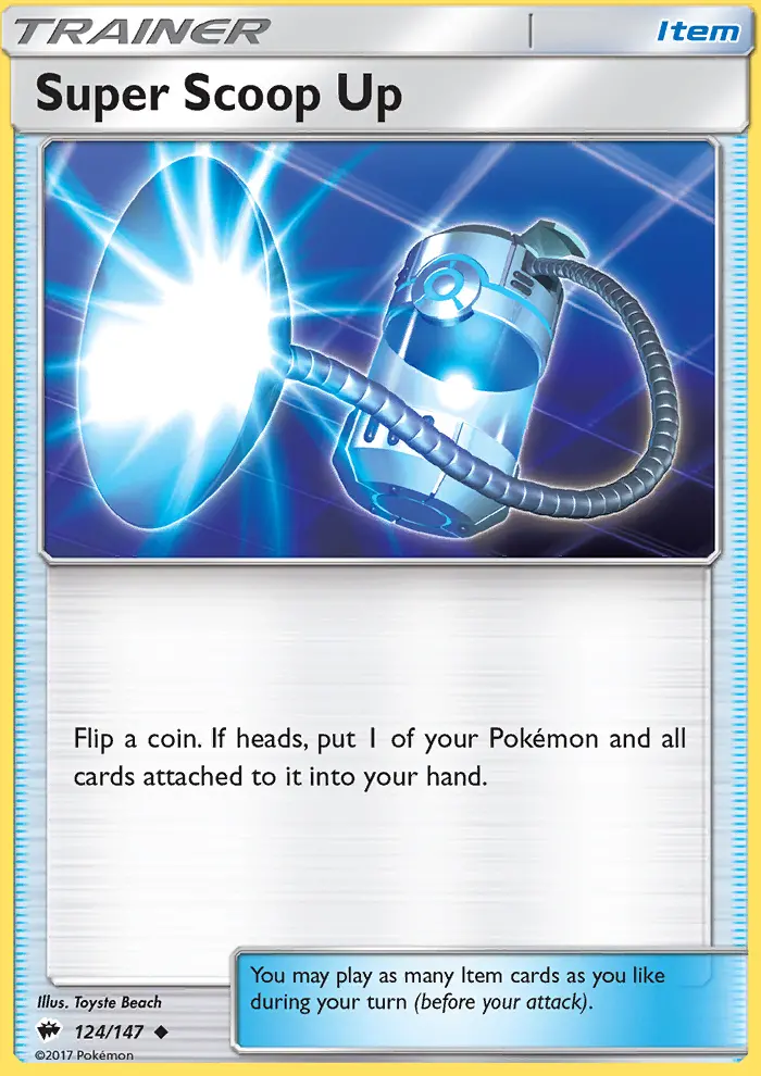 Super Scoop Up Pokémon card