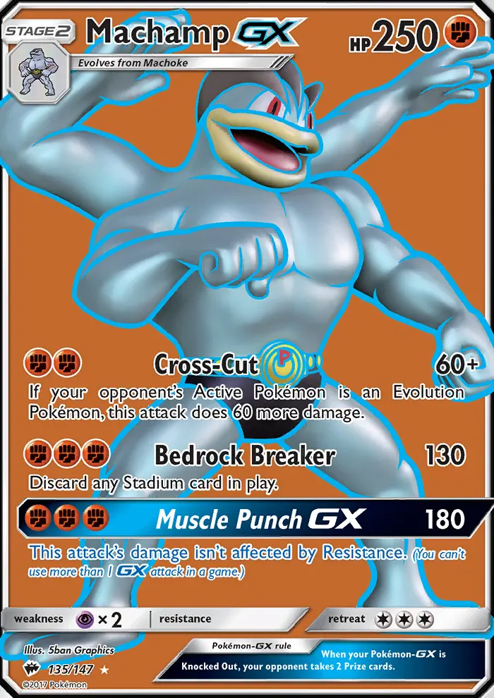 Machamp GX Pokémon card