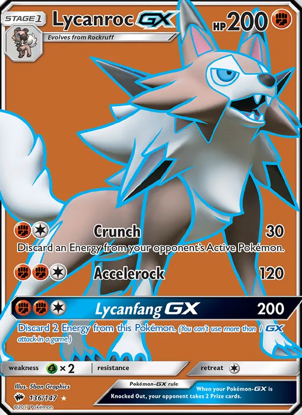 Lycanroc GX card
