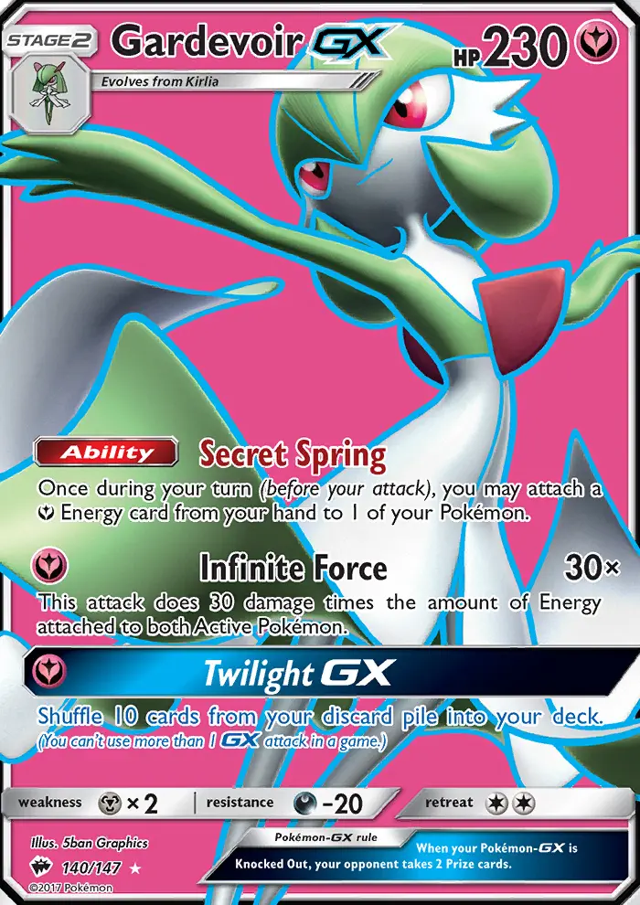 Gardevoir GX Pokémon card