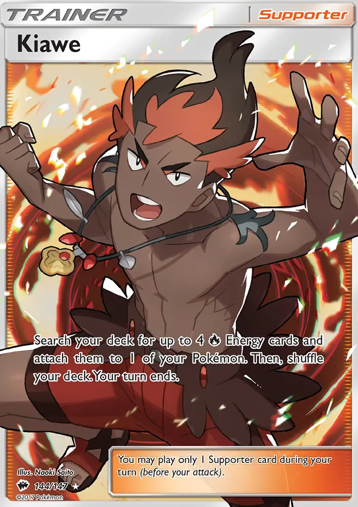 Kiawe Pokémon card