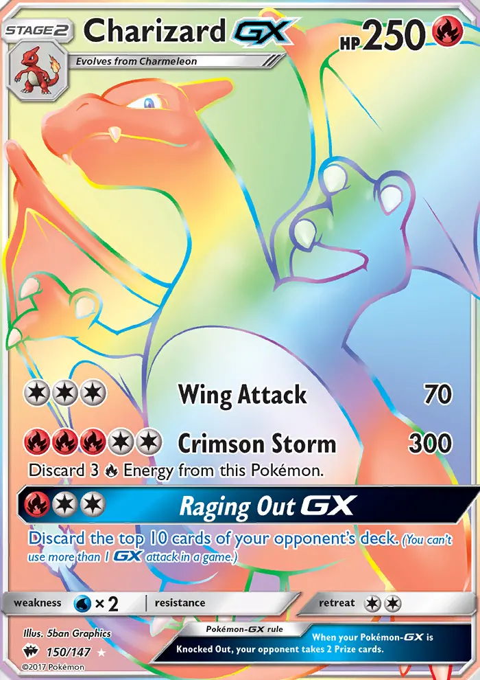 Charizard GX Pokémon card