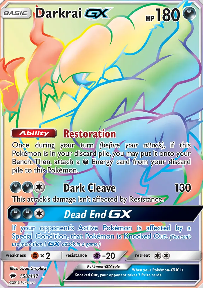 Darkrai GX Pokémon card