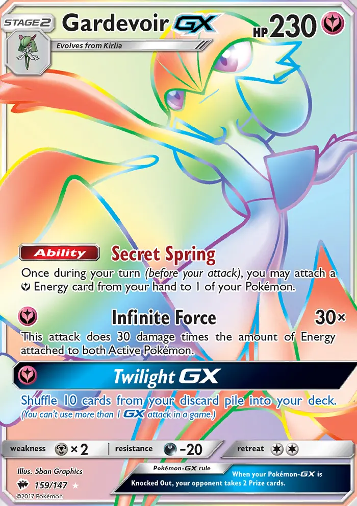 Gardevoir GX Pokémon card