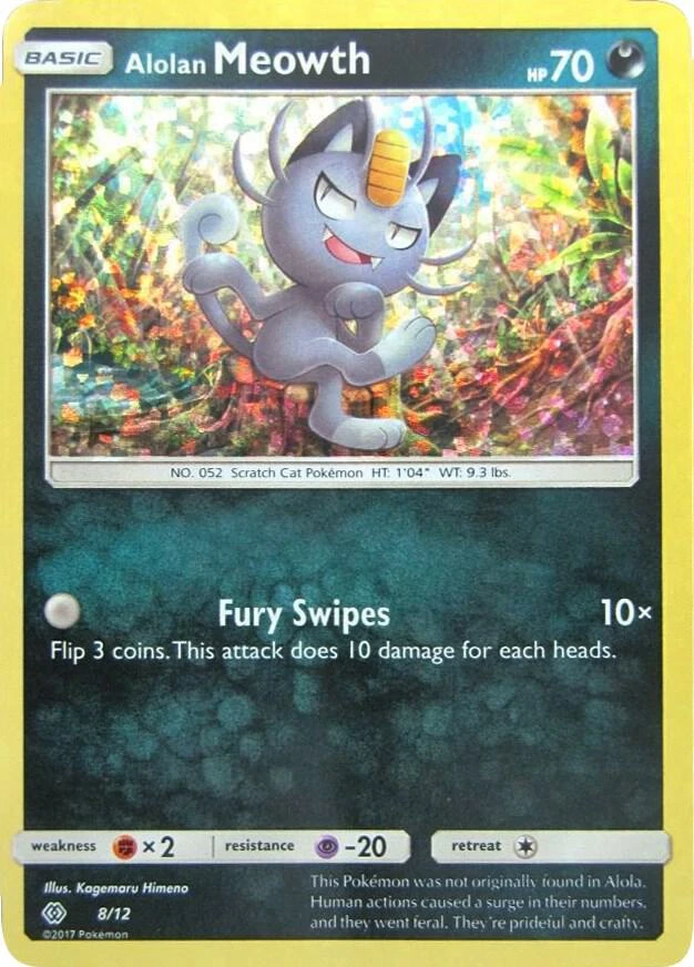Alolan Meowth Pokémon card