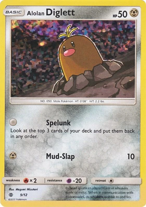 Alolan Diglett Pokémon card