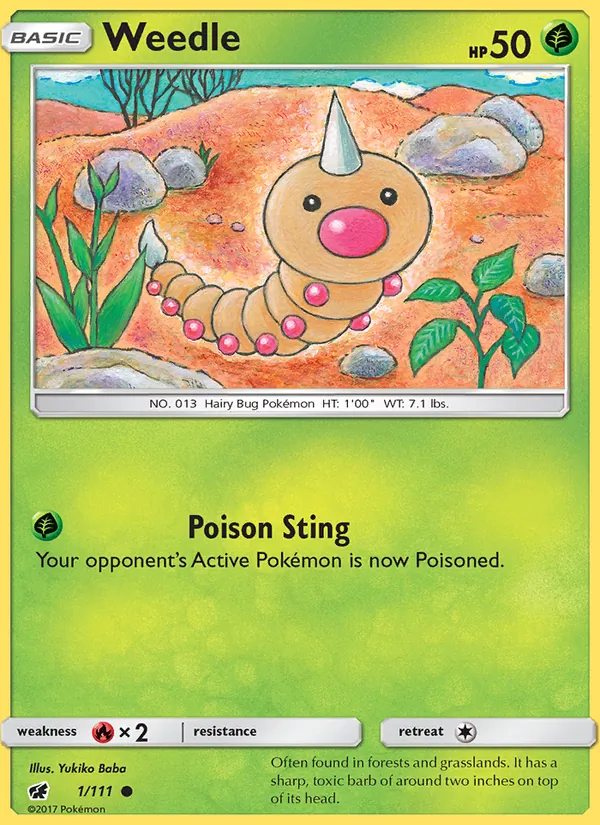 Weedle card