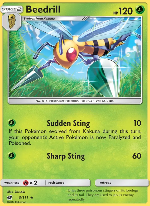 Beedrill Pokémon card