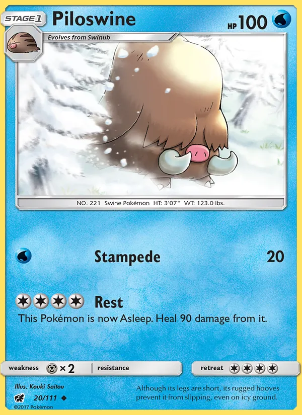 Piloswine card