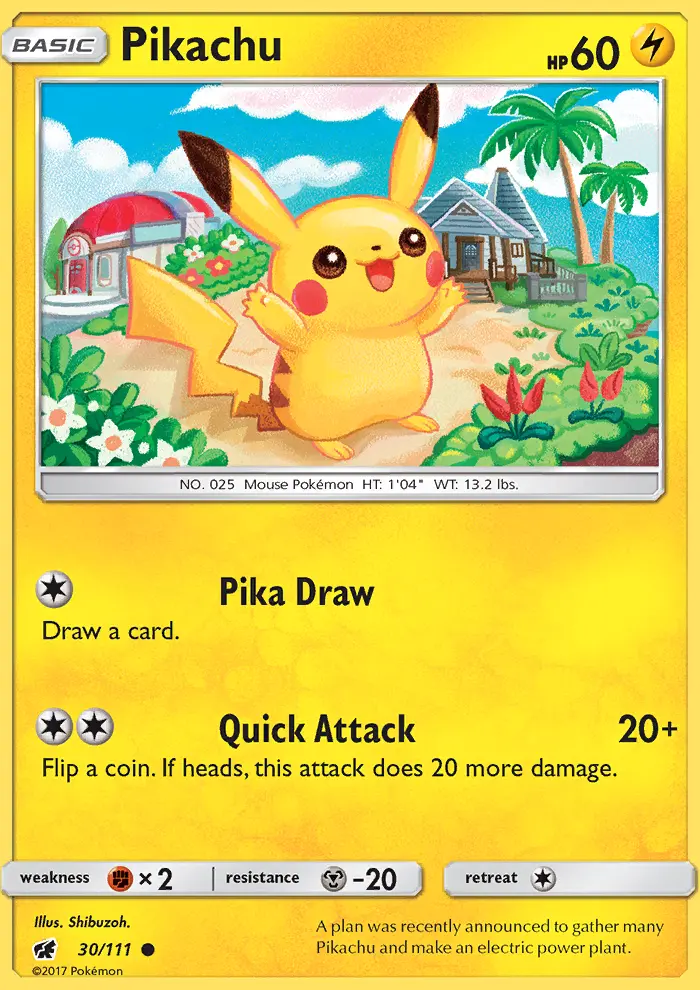 Pikachu Pokémon card