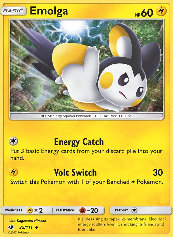 Emolga Pokémon card