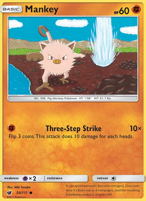 Mankey card